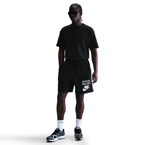 Nike M Nk Club Knit Short Official - black/black/white