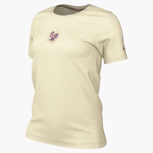 Nike Fff W Nk Crest Tee - pale ivory