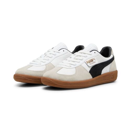 Puma Palermo Lth - puma white-vapor gray-gum