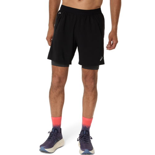 Asics Road 2N1 7In Short - performance black/graphite grey