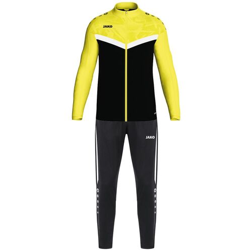 Jako Polyesteranzug Iconic - schwarz/soft yellow