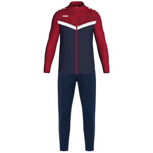 Jako Polyesteranzug Iconic - marine/chili rot