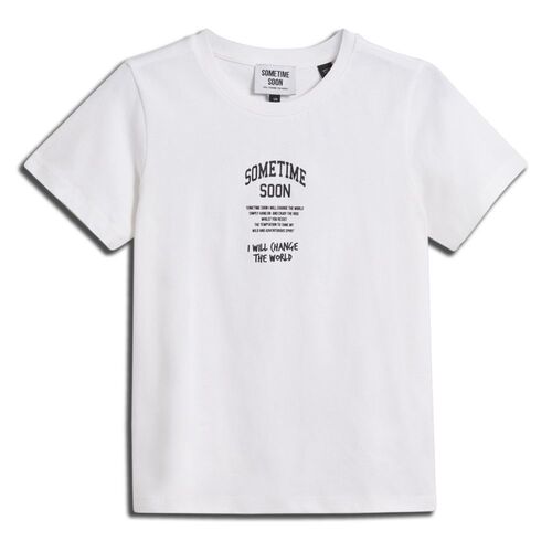 Hummel stmDIMAS T-SHIRT S/S - BRIGHT WHITE - 104 - bright white