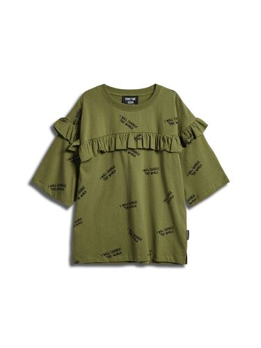 Hummel stsMOLLY T-SHIRT S/S - OLIVE BRANCH - 116 - olive branch