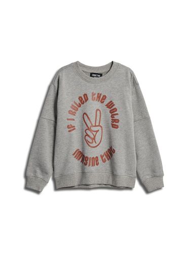 Hummel stsSOFIA SWEATSHIRT - LIGHT GREY MELANGE - 98 - light grey melange