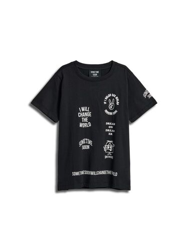 Hummel stsORTEGA T-SHIRT S/S - BLACK - 104 - black
