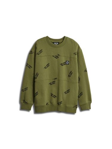 Hummel stsMILOS SWEATSHIRT - OLIVE BRANCH - 104 - olive branch