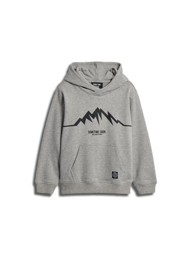 Hummel stsSUMMIT HOODIE - LIGHT GREY MELANGE - 110 - light grey melange