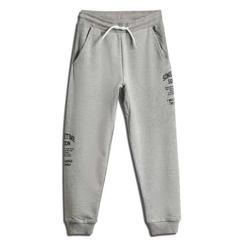 Hummel stsDIMAS PANTS - LIGHT GREY MELANGE - 104 - light grey melange