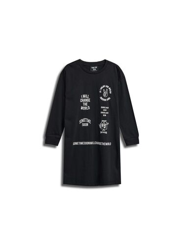 Hummel stsOLGA DRESS LS - BLACK - 104 - black