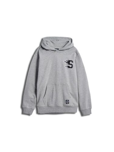 Hummel stsHORIZON HOODIE - GREY MELANGE - 104 - grey melange