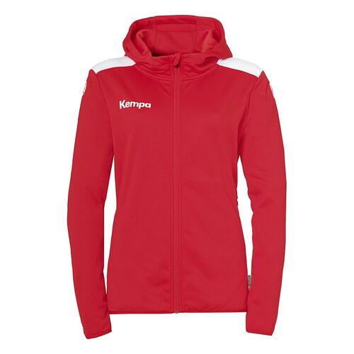 Kempa Emotion 27 Kapuzenjacke Damen - rot/wei�
