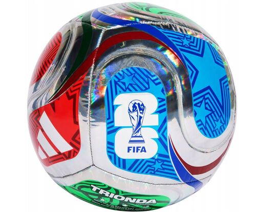 adidas Ball Trionda Fu�ball Weltmeisterschaft 2026 WC Training Foil - multco/white/royblu/s