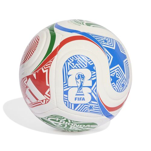 adidas Ball Trionda Fu�ball Weltmeisterschaft 2026 World Cup Club Ball - white/vivred/globlu/g