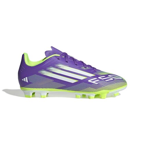 adidas F50 Club Fg/Mg J - purrus/ftwwht/luclem