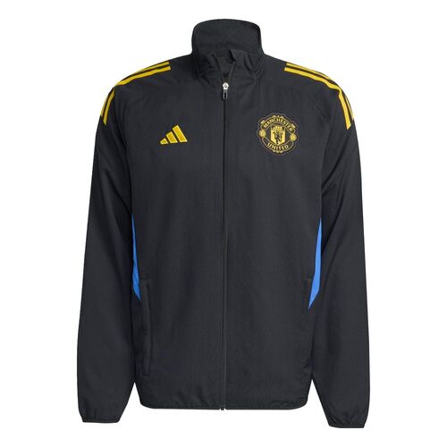 adidas Mufc Eu Pre Jkt - black/hirblu/triyel
