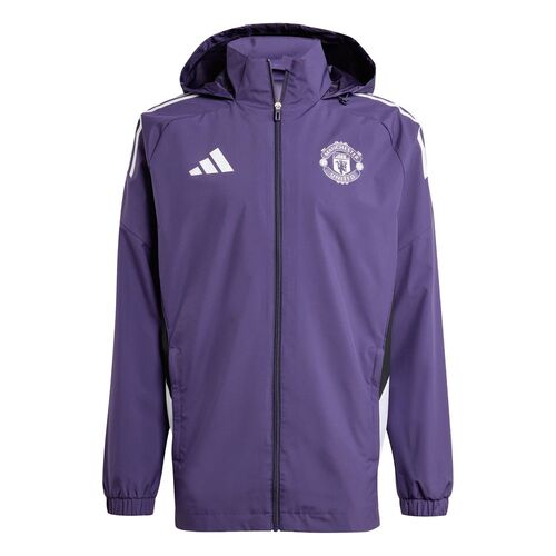 adidas Mufc Aw Jkt - aurplu/white/black
