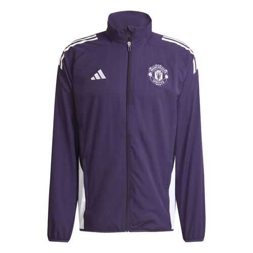 adidas Mufc Pre Jkt - aurplu/white/black