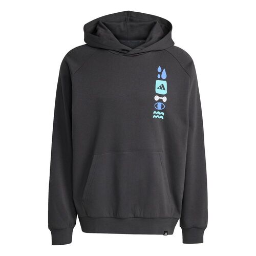adidas Gfx Hoodie - carbon/multco
