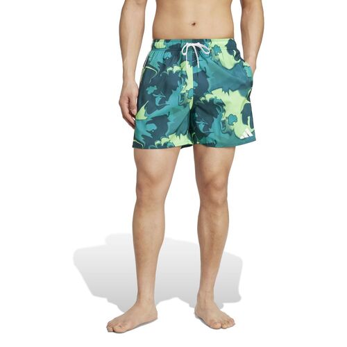 adidas Tie Dye Sh 5In - aurivy/white