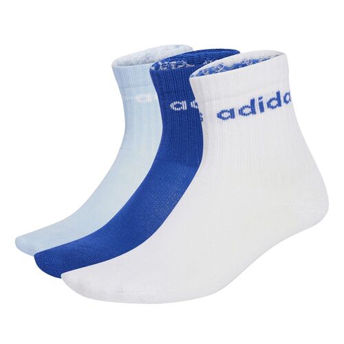 adidas Lin Kids Crw 3P - white/globlu/royblu