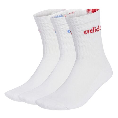 adidas C Lin Crew 3P - white/powtea/clpink/b