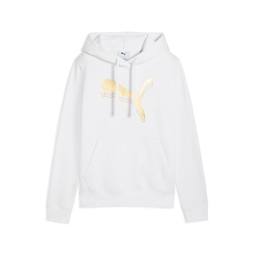 Puma ESS METALLIC Hoodie FL - weiss