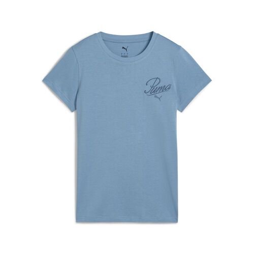Puma ESS SCRIPT Tee - blau