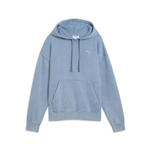 Puma ESS ELEVATED Relaxed Wash Hoodie FL - blau