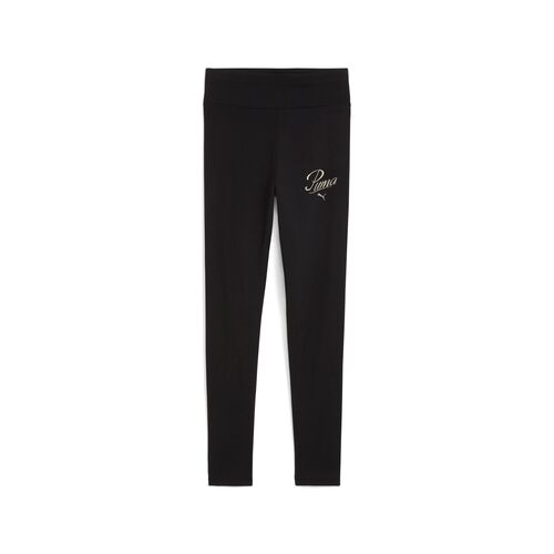 Puma ESS SCRIPT High-Waist Leggings G - schwarz
