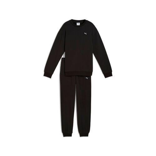 Puma ESS ELEVATED Relaxed Crew Sweat Suit FL B - schwarz