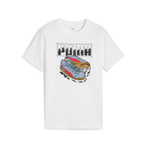 Puma GRAPHIC Sneaker Tee B - weiss
