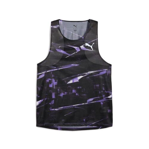 Puma M Raceday Ultraspun AOP Singlet - violett