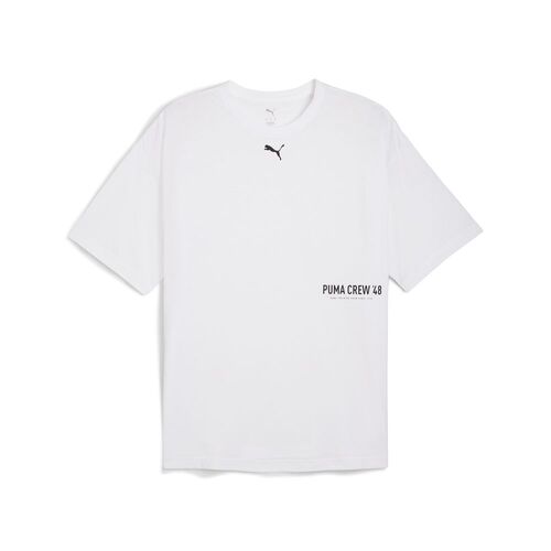 Puma M GRAPHIC OVERSIZE TEE - weiss