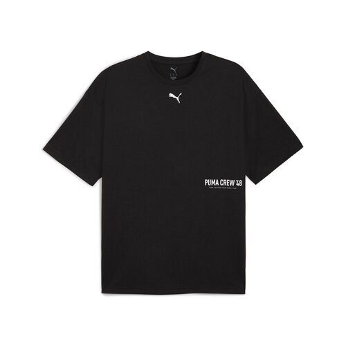Puma M GRAPHIC OVERSIZE TEE - schwarz
