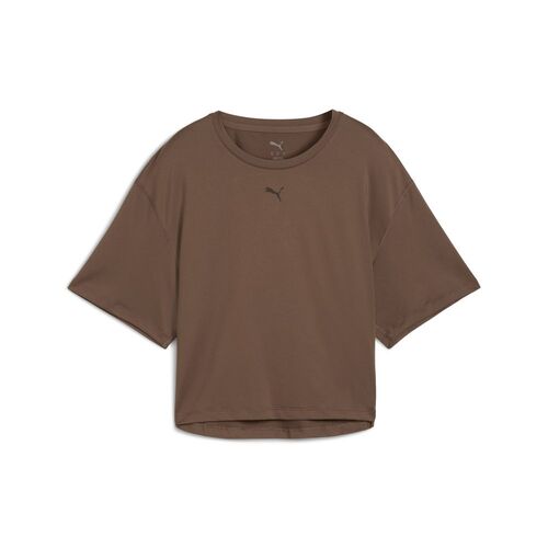 Puma W CLOUDSPUN RELAXED TEE - braun