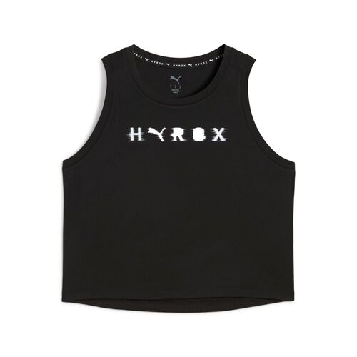 Puma W PUMA x HYROX CLOUDSPUN THERMOADAPT CROP TANK - schwarz