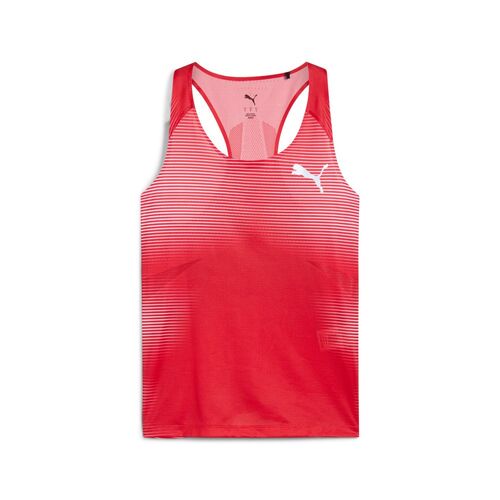 Puma W Cross The Line Ultraspun Singlet - rot