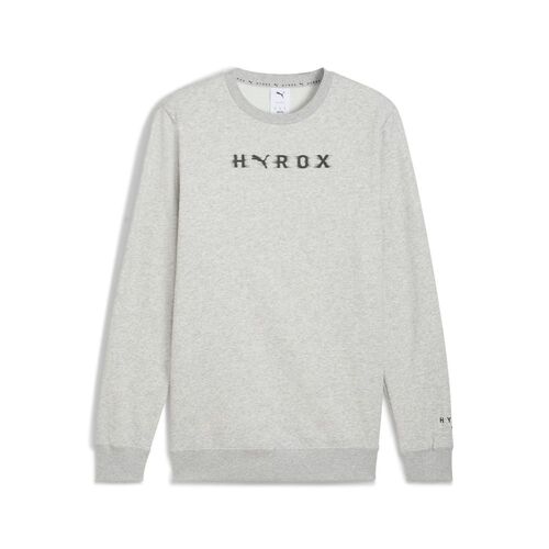 Puma M PUMA x HYROX HEAVYWEIGHT CREWNECK - grau