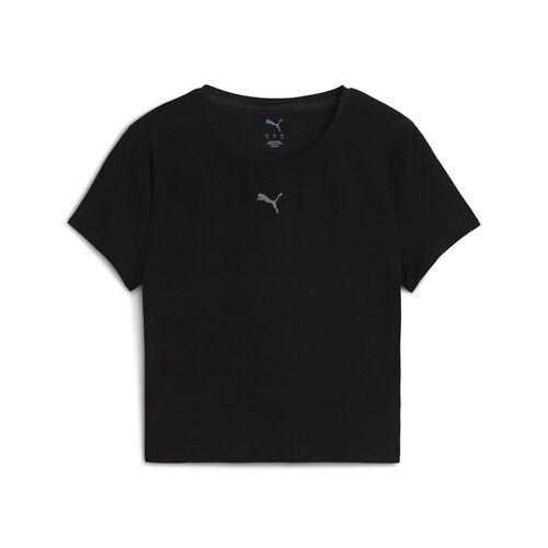 Puma W SHAPELUXE BABY TEE - schwarz