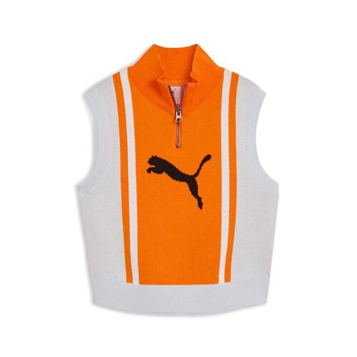 Puma FUTURE.PUMA.ARCHIVE Half-Zip Knitted Tank - grau