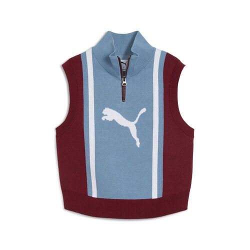 Puma FUTURE.PUMA.ARCHIVE Half-Zip Knitted Tank - rot