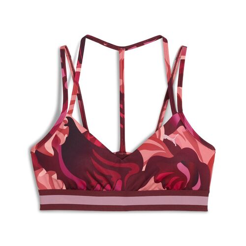 Puma Floral Ribbon Strappy Bra - Low - rot