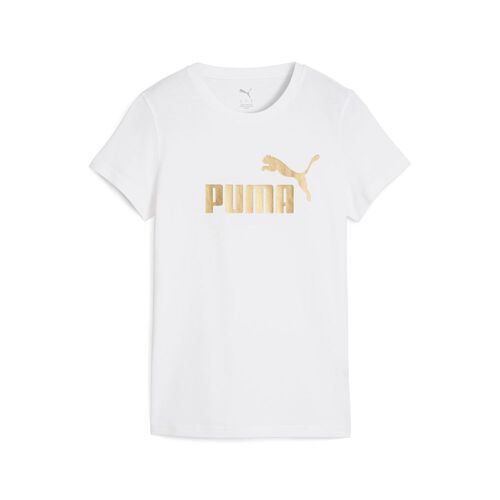 Puma ESS METALLIC No. 1 Logo Tee - weiss