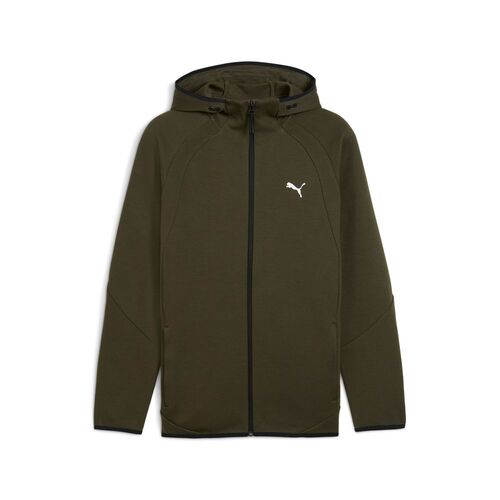 Puma EVOSTRIPE FZ Hoodie DK - gr�n
