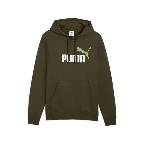 Puma ESS 2 COLOR No. 1 Logo Hoodie FL - gr�n