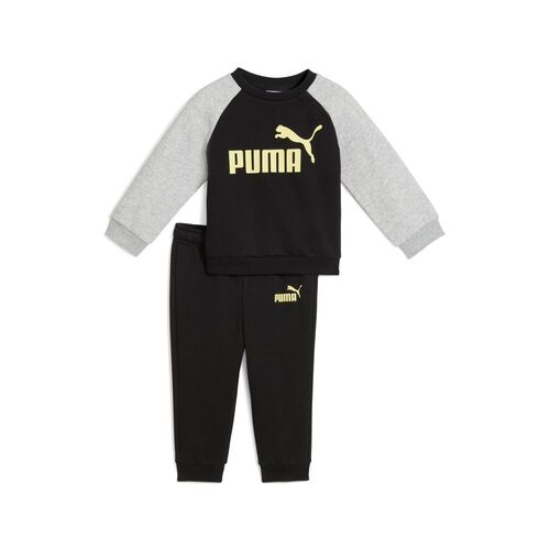 Puma MINICATS ESS Raglan Crew Set FL INF - schwarz