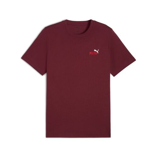 Puma ESS 2 COLOR Small No. 1 Logo Tee - rot