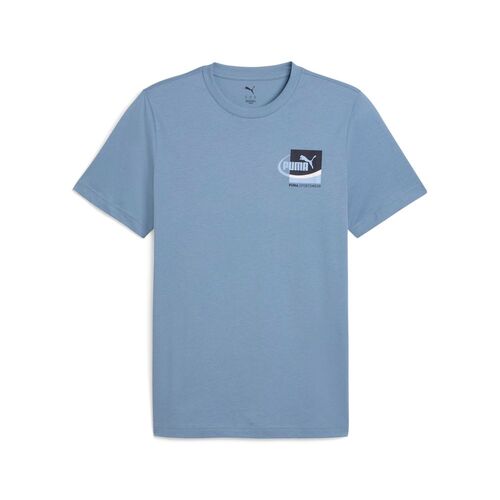 Puma GRAPHIC Small Box Tee - blau