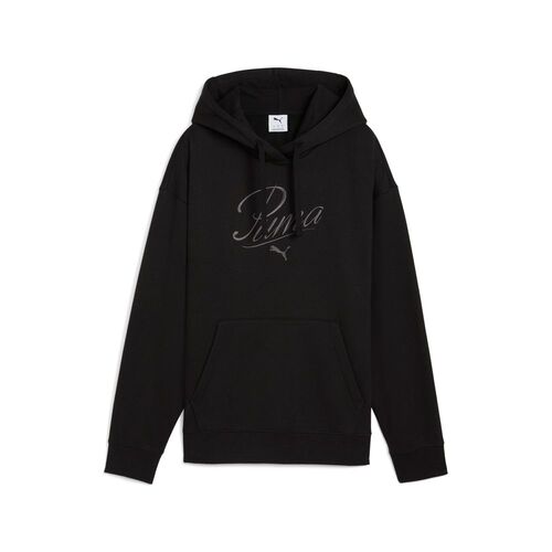 Puma ESS SCRIPT Comfort Hoodie FL - schwarz